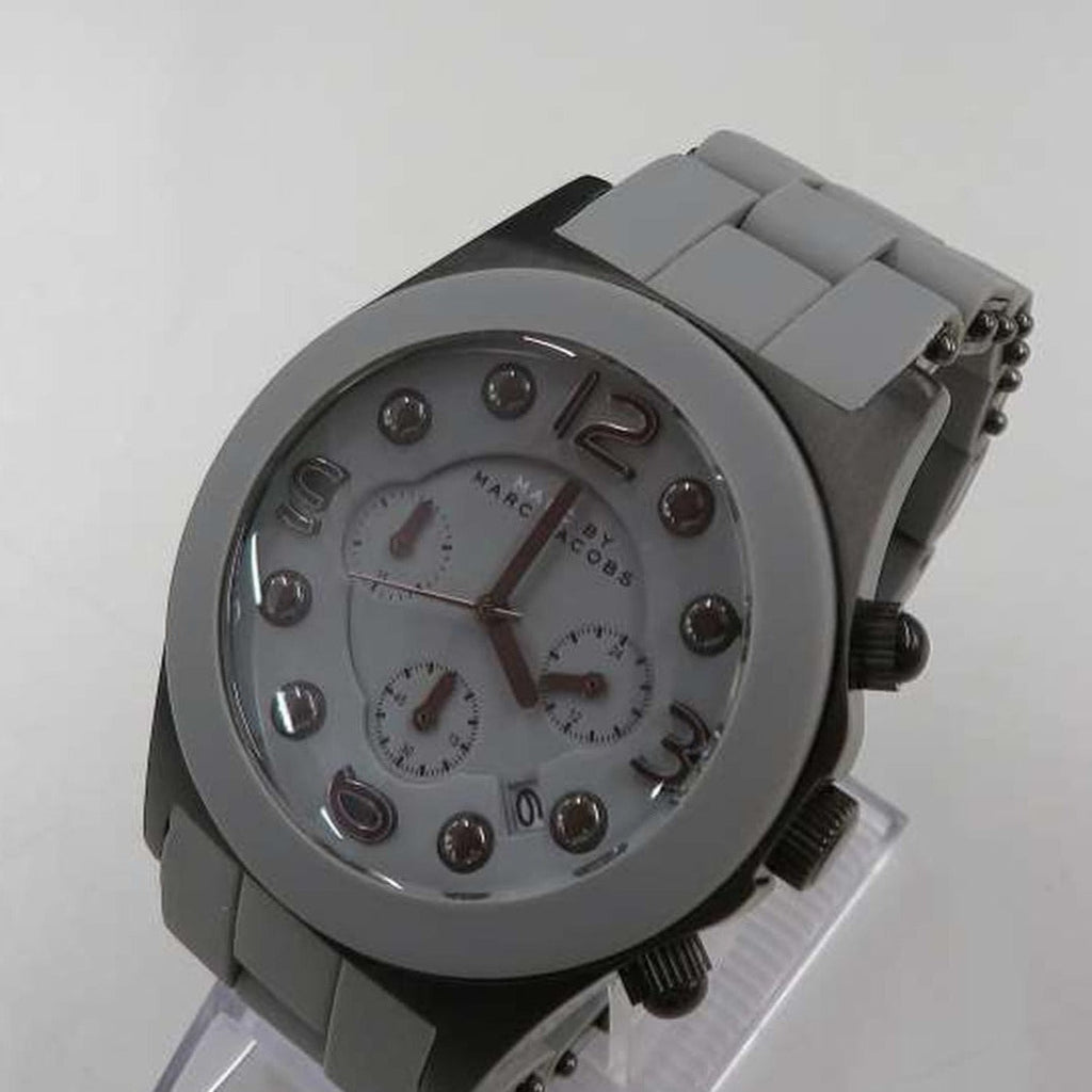 Marc Jacobs Pelly Grey Dial Grey Silicone Strap Watch for Women - MBM2566