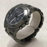 Marc Jacobs Blade Chronograph Black Dial Black Steel Strap Watch for Women - MBM3103