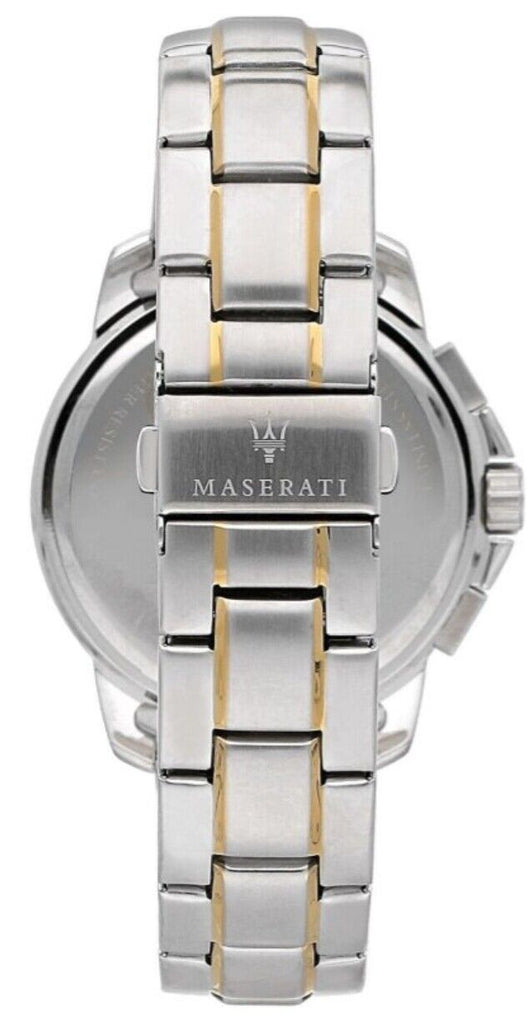Maserati Successo 44mm Chronograph Quartz Blue Dial Silver Steel Strap Watch For Men - R8873621016