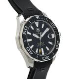 Tag Heuer Aquaracer Calibre 5 Automatic Black Dial Black Rubber Strap Watch for Men - WAY211A.FT6151