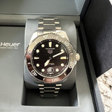 Tag Heuer Aquaracer Professional 300 Automatic Black Dial Silver Steel Strap Watch for Men - WBP201A.BA0632