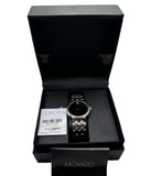 Movado Classic Quartz Black Dial Silver Steel Strap Watch for Men - 0606337
