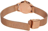 Calvin Klein Minimal White Dial Rose Gold Mesh Bracelet Watch for Women - K3M23626