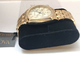 Bulova Multifunction White Dial Gold Steel Strap Watch for Men - 97C105