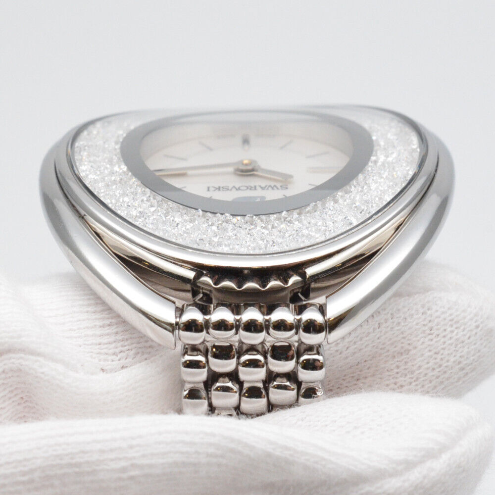 Swarovski Crystalline Aura Silver Dial Silver Steel Strap Watch for Women - 5519462