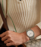 Gucci 25H Quartz Silver Dial Silver Steel Strap Watch For Women - YA163402