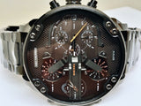 Diesel Mr Daddy 2.0 Chronograph Grey Dial Grey Steel Strap Watch For Men - DZ7315