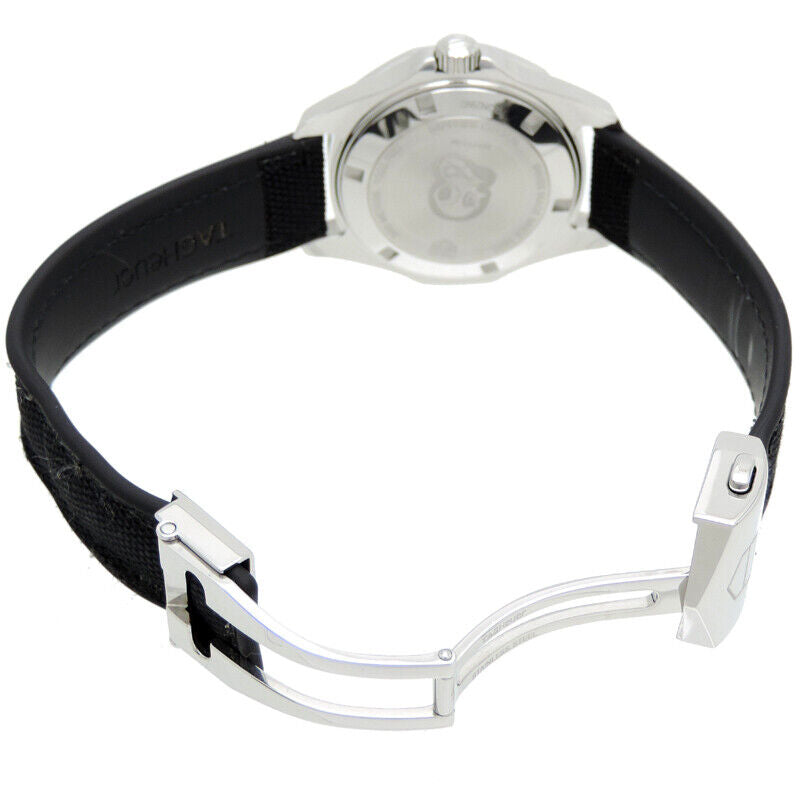 Tag Heuer Aquaracer Quartz Mother of Pearl Black Dial Black NATO Strap Watch for Women - WAY131M.FT6092