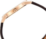 Calvin Klein City White Dial Brown Leather Strap Watch for Men - K2G21629