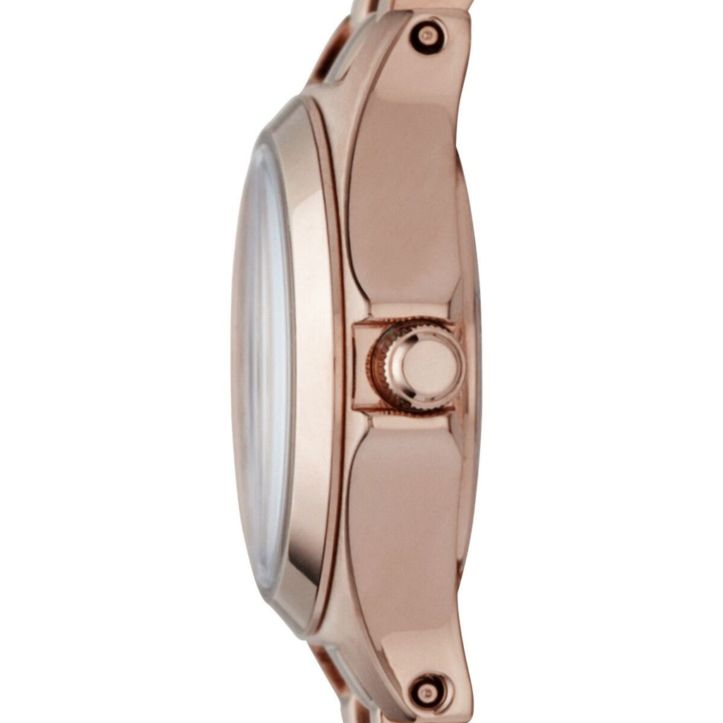 Marc Jacobs Henry Dinky Blue Dial Rose Gold Steel Strap Watch for Women - MBM3204