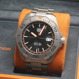 Tag Heuer Aquaracer Calibre 5 Bamford Limited Edition Black Dial Grey Steel Strap Watch for Men - WAY208C.FC6383