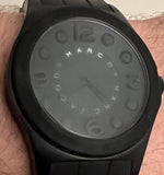 Marc Jacobs Pelly Black Dial Black Silicon Strap Watch for Women - MBM2511