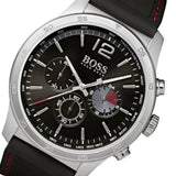 Hugo Boss Professional Black Dial Black Silicone Strap Watch for Men - 1513525