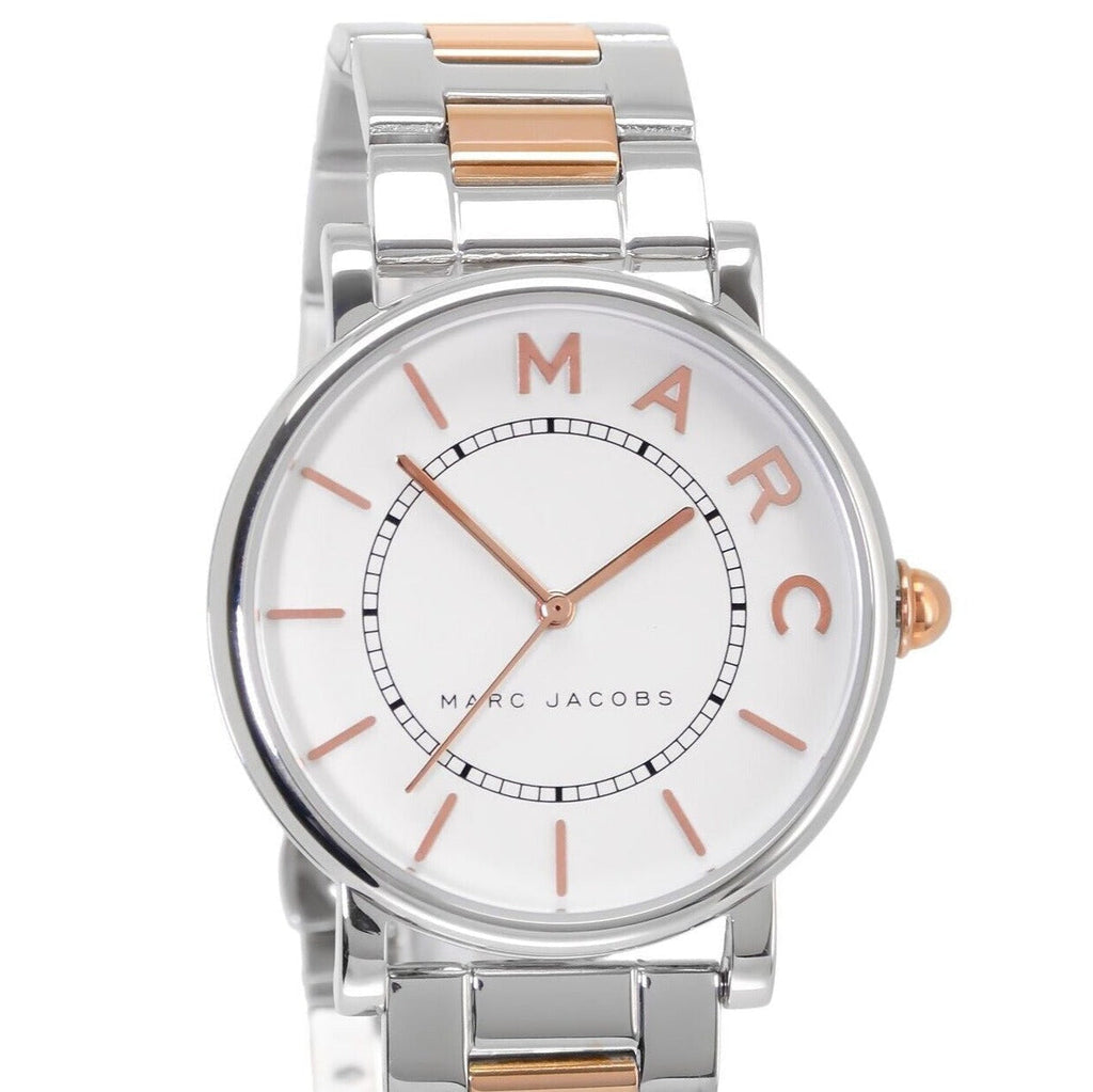 Marc Jacobs Roxy Silver Dial Two Tone Steel Strap Watch for Women - MJ3551