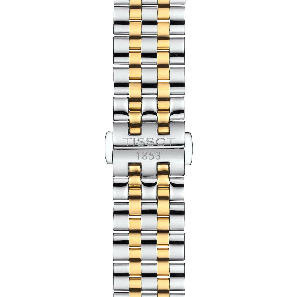 Tissot Carson Premium Powermatic 80 White Dial Two Tone Steel Strap Watch For Men - T122.407.22.031.00