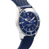 Breitling Superocean Heritage B20 Automatic 42 Blue Dial Blue Mesh Bracelet Watch for Men - AB2010161C1S1