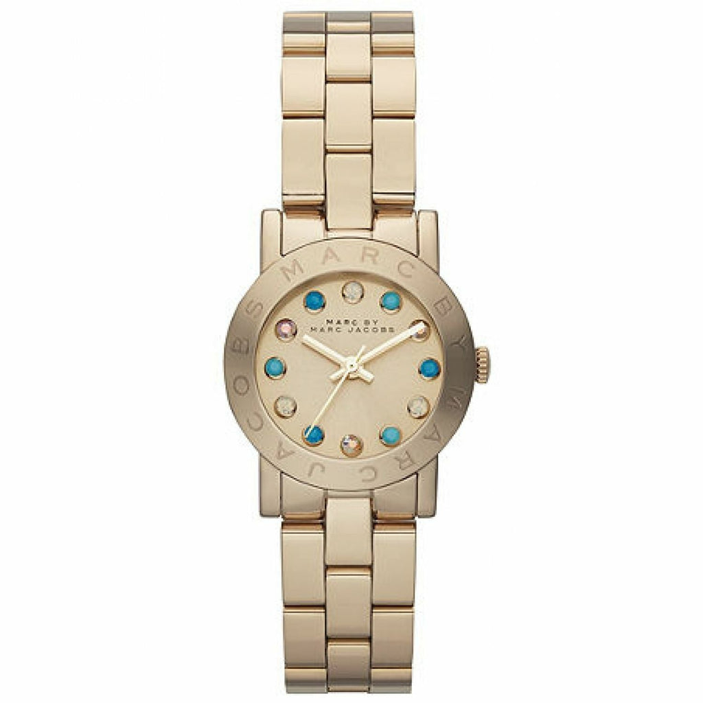 Marc Jacobs Amy Dexter Gold Dial Gold Steel Strap Watch for Women - MBM3218