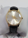 Gucci G Timeless Quartz Silver Dial Black Leather Strap Watch For Women - YA1264181