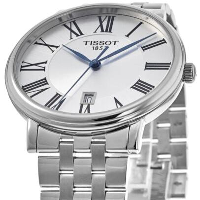 Tissot Carson Premium Silver Dial Silver Steel Strap Watch For Men - T122.410.11.033.00