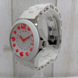 Marc Jacobs Pelly White Dial White Silicone Strap Watch for Women - MBM2588