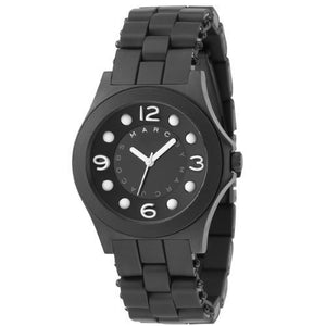 Marc Jacobs Pelly Black Dial Black Silicone Strap Watch for Women - MBM2527