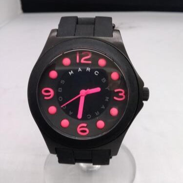 Marc Jacobs Pelly Black Dial Black Silicone Strap Watch for Women - MBM2530