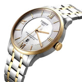 Tissot Chemin Des Tourelles Powermatic 80 Silver Dial Two Tone Steel Strap Watch For Men - T099.407.22.038.00
