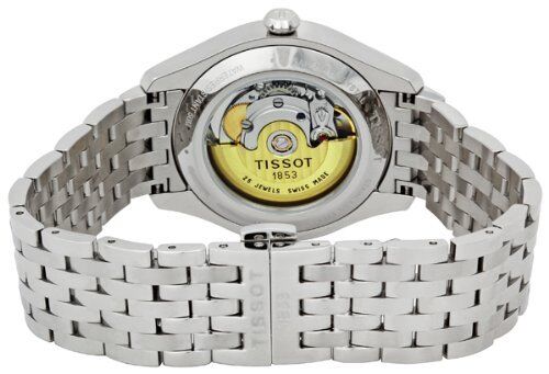 Tissot T Classic T One Automatic Grey Dial Silver Steel Strap Watch For Men - T038.430.11.067.00
