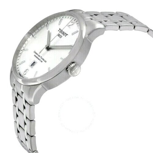 Tissot Chemin Des Tourelles Powermatic 80 Silver Dial Silver Steel Strap Watch For Men - T099.407.11.037.00