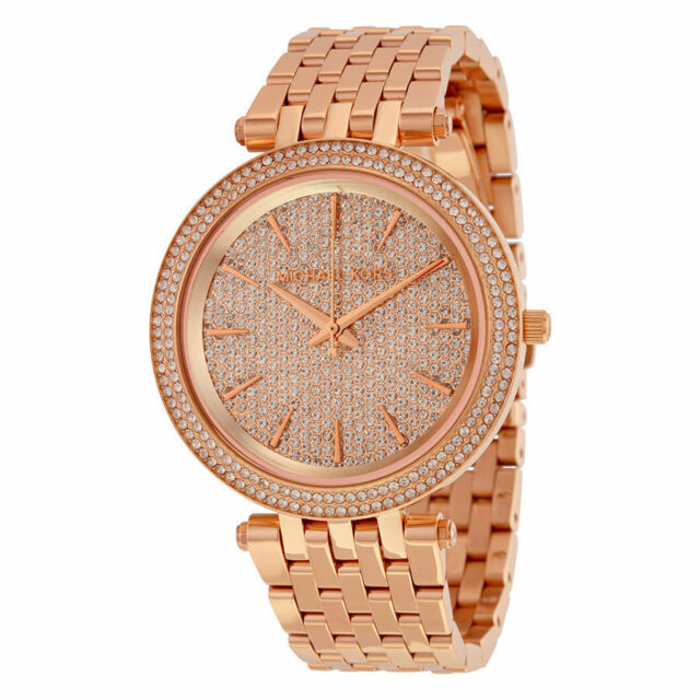 Michael Kors Darci Rose Gold Dial Rose Gold Steel Strap Watch for Women - MK3439
