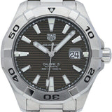 Tag Heuer Aquaracer Calibre 5 Automatic Sunray Brown Dial Silver Steel Strap Watch for Men - WAY2018.BA0927