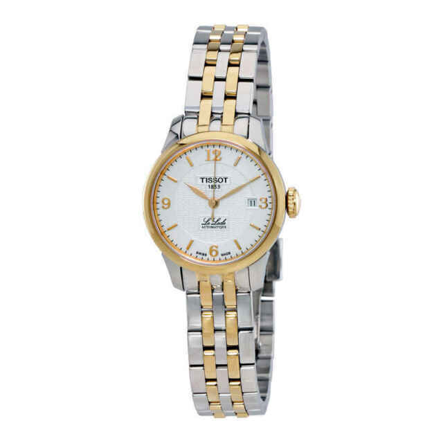 Tissot Le Locle Automatic Small Lady White Dial Two Tone Steel Strap Watch For Women - T41.2.183.34