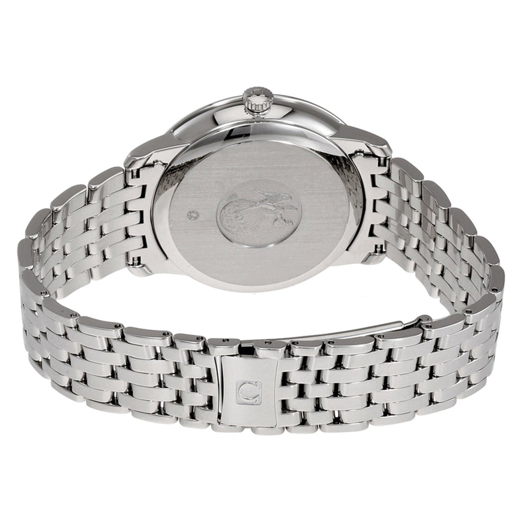 Omega De Ville Prestige Co-Axial Rhodium Silver Dial Silver Steel Strap Watch for Men - 424.10.40.20.02.001