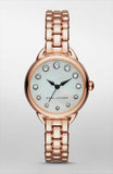 Marc Jacobs Betty Mother of Pearl White Dial Rose Gold Steel Strap Watch for Women - MJ3511