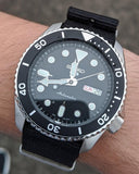 Seiko 5 Sports SKX Automatic Black Dial Black NATO Strap Watch For Men - SRPD55K3