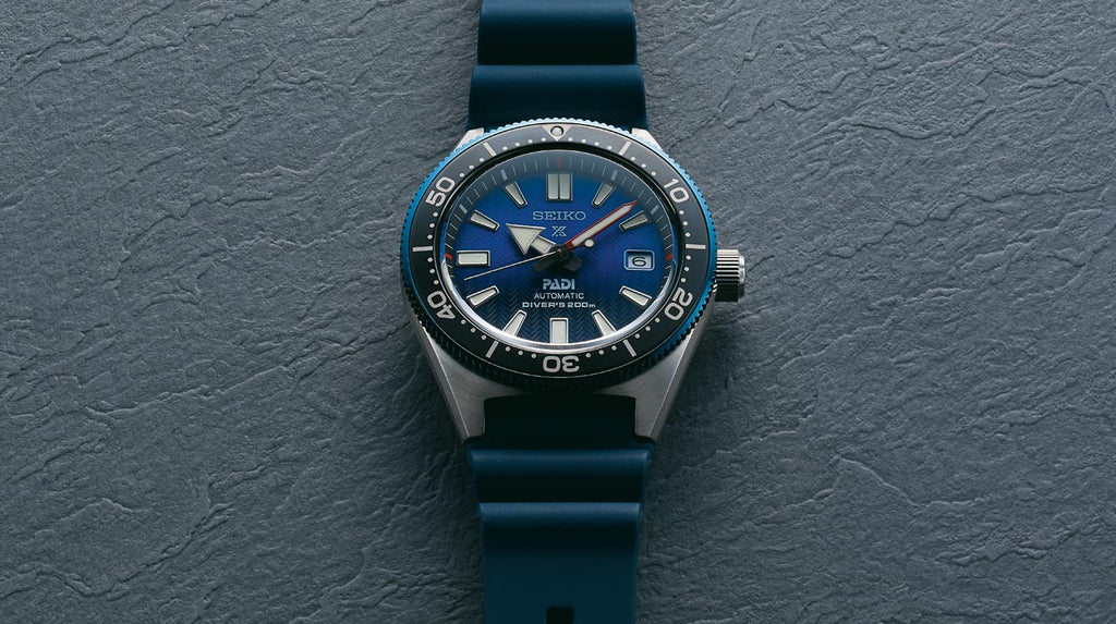 Seiko Prospex PADI Special Edition Divers 200M Blue Dial Blue Rubber Strap Watch For Men - SPB071J1