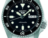 Seiko 5 Sports SKX Automatic Black Dial Silver Steel Strap Watch For Men - SRPK29K1