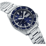 Seiko 5 Sports Automatic Blue Dial Silver Steel Strap Watch for Men - SRPK97K1