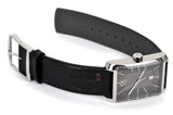 Calvin Klein Window Black Dial Black Leather Strap Watch for Men - K2M21107