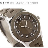 Marc Jacobs Pelly Grey Dial Grey Silicone Strap Watch for Women - MBM2539