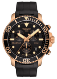 Tissot Seastar 1000 Chronograph Black Dial Black Rubber Strap Watch For Men - T120.417.37.051.00