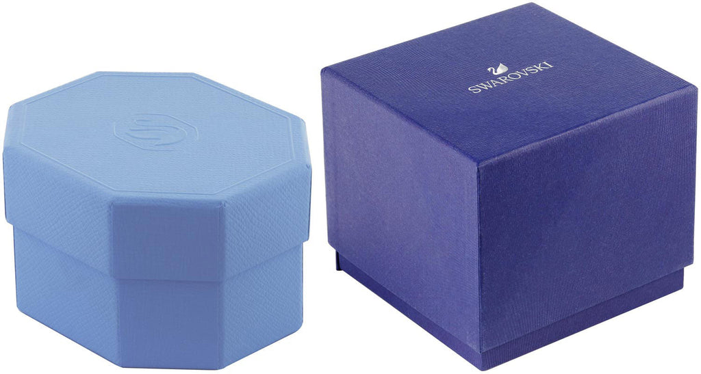 Swarovski Octea Lux Sport Chronograph Blue Dial Blue Steel Strap Watch for Women - 5610475