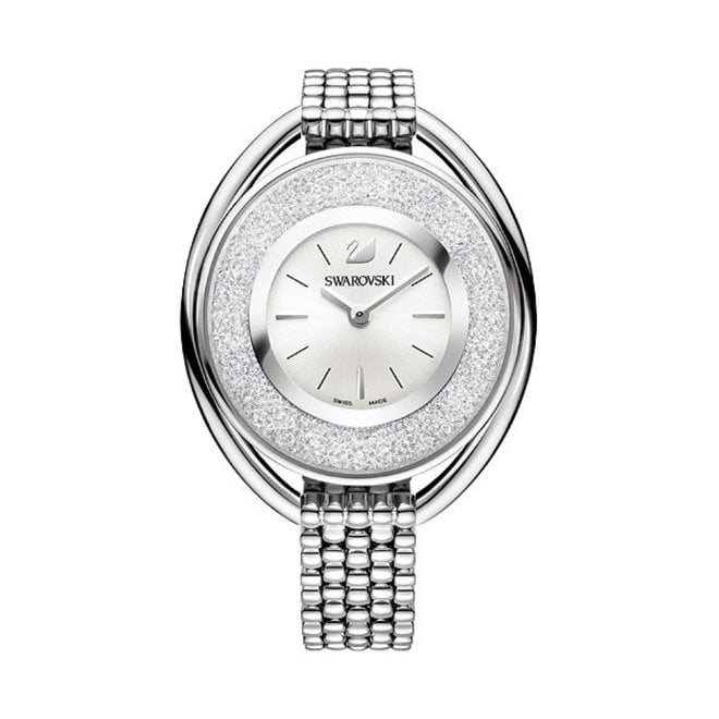Swarovski Crystalline Aura Silver Dial Silver Steel Strap Watch for Women - 5519462