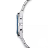 Swarovski Octea Lux Sport Chronograph Blue Dial Silver Steel Strap Watch for Women - 5610481