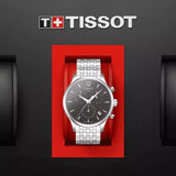 Tissot T Classic Tradition Chronograph Black Dial Silver Steel Strap Watch For Men - T063.617.11.067.00