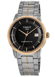 Tissot Luxury Powermatic 80 Black Dial Silver Steel Strap Watch For Men - T086.407.22.051.00