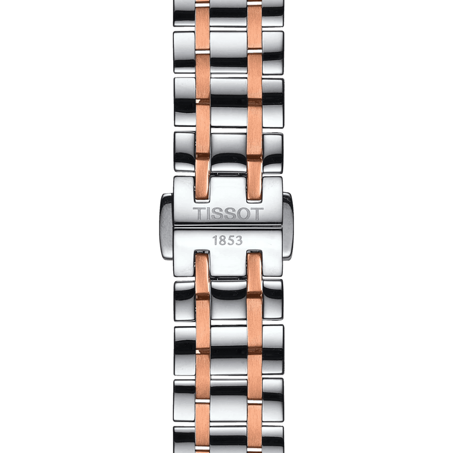 Tissot Chemin Des Tourelles Powermatic 80 Helvetic Price Lady Silver Dial Two Tone Steel Strap Watch For Women - T099.207.22.118.01