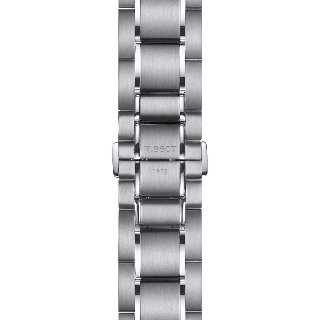 Tissot T Sport PRS 516 Chronograph White Dial Silver Steel Strap Watch For Men - T100.417.11.031.00