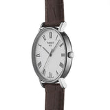 Tissot T Classic Everytime White Dial Brown Leather Strap Watch For Men - T109.410.16.033.00