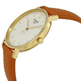 Tissot T Classic Everytime White Dial Brown Leather Strap Watch For Men - T109.410.36.031.00